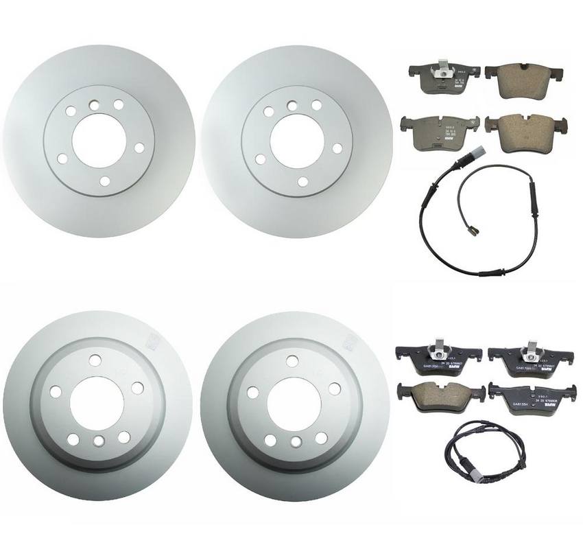 BMW Brake Kit - Pads and Rotors Front &  Rear (312mm/300mm)